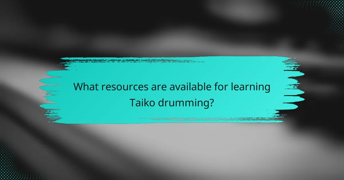 What resources are available for learning Taiko drumming?